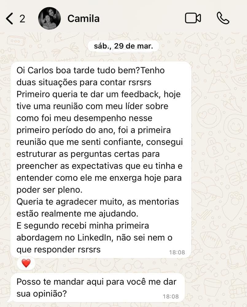 Print WhatsApp - Camila