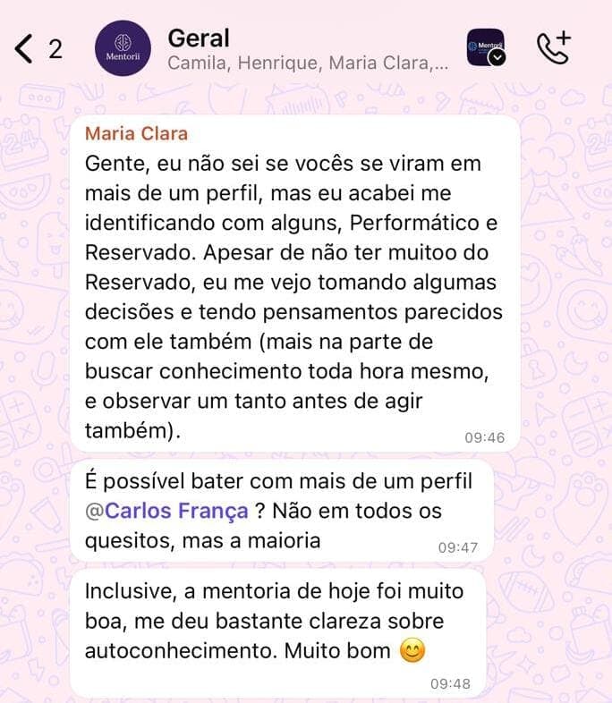 Print WhatsApp - Maria Clara